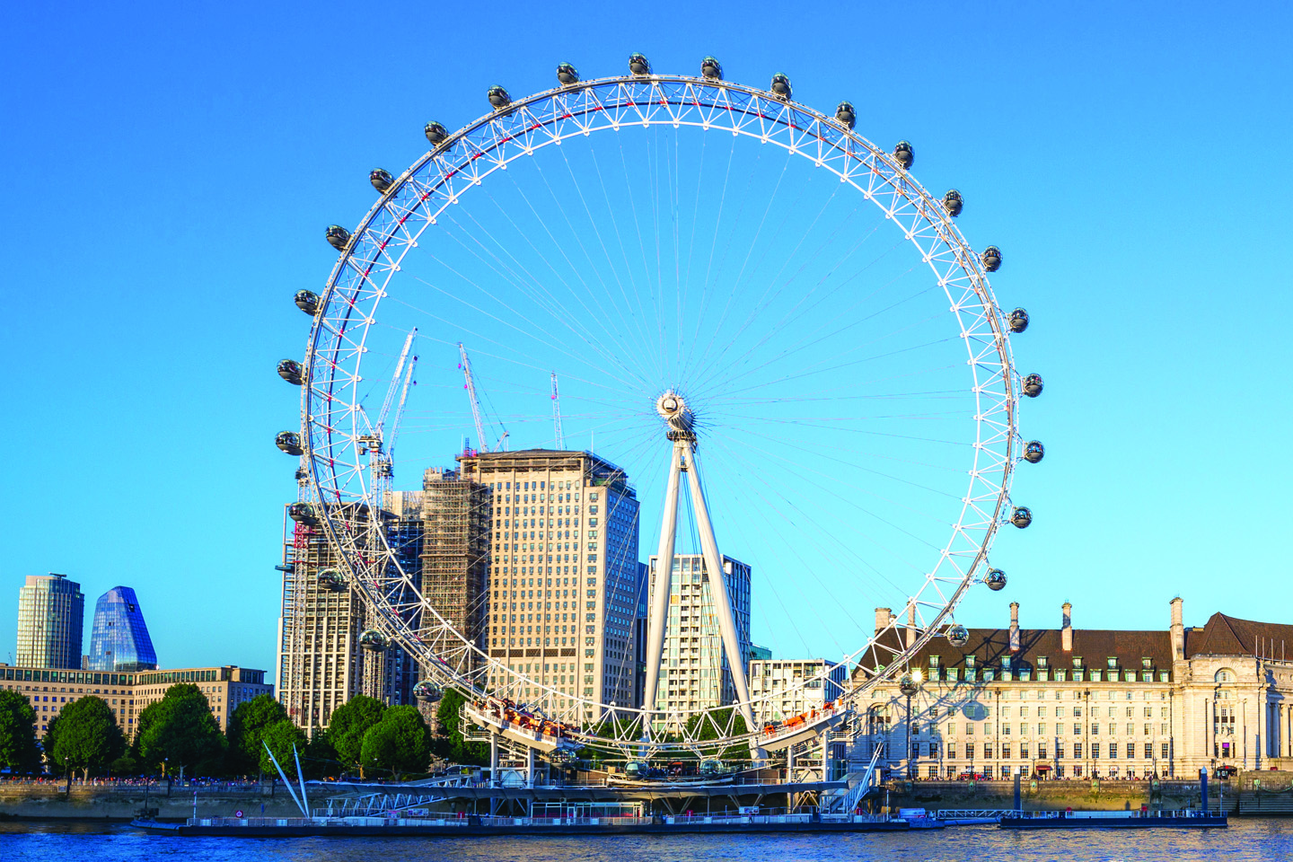 landscape photo of the London Eye on the River Thames