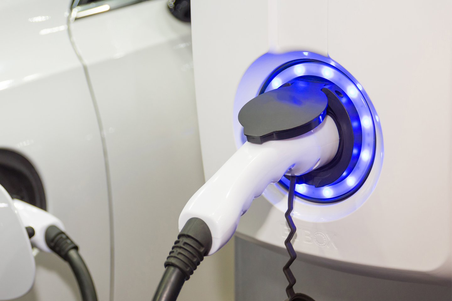 Purple Electric Car Charger