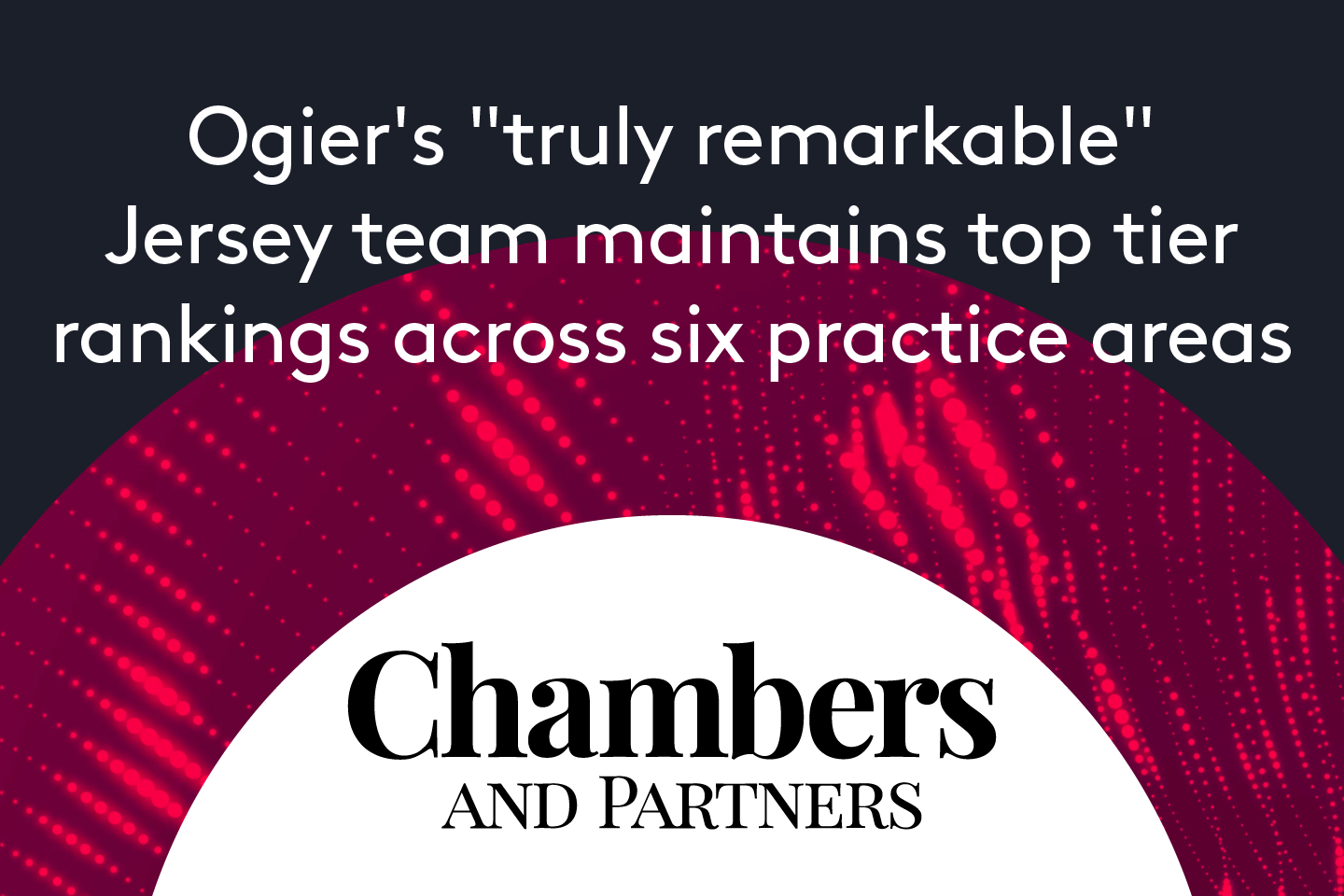 Ogier Jersey team receives top tier rankings in six practice areas noted as truly remarkable by Chambers and Partners
