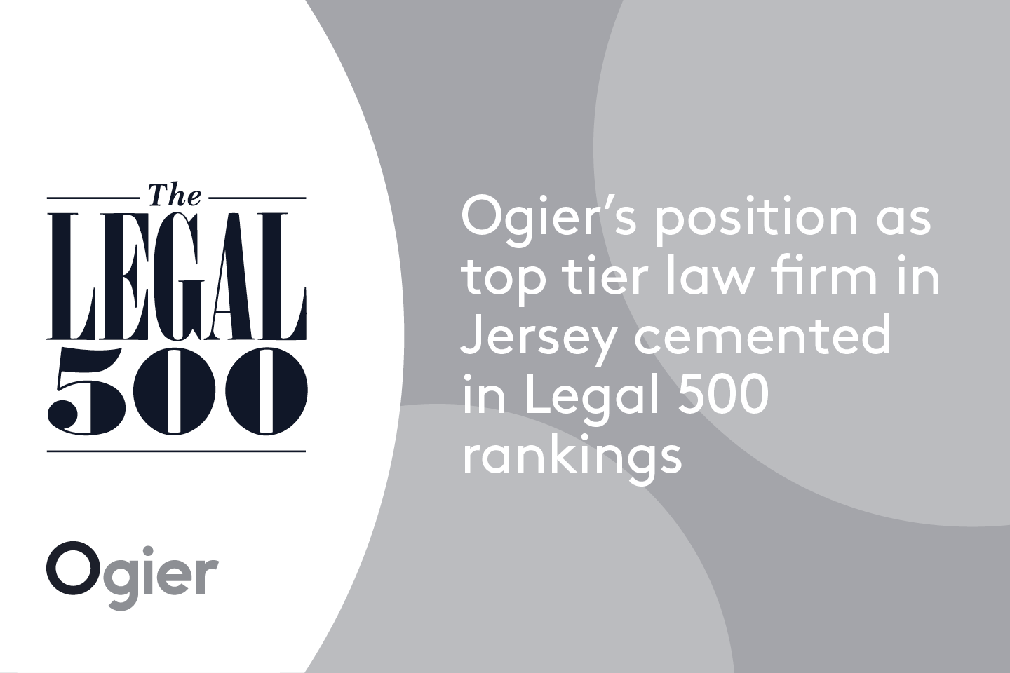 Ogier Jersey maintains top tier law firm status in Legal 500 rankings with Ogier and Directory Logo
