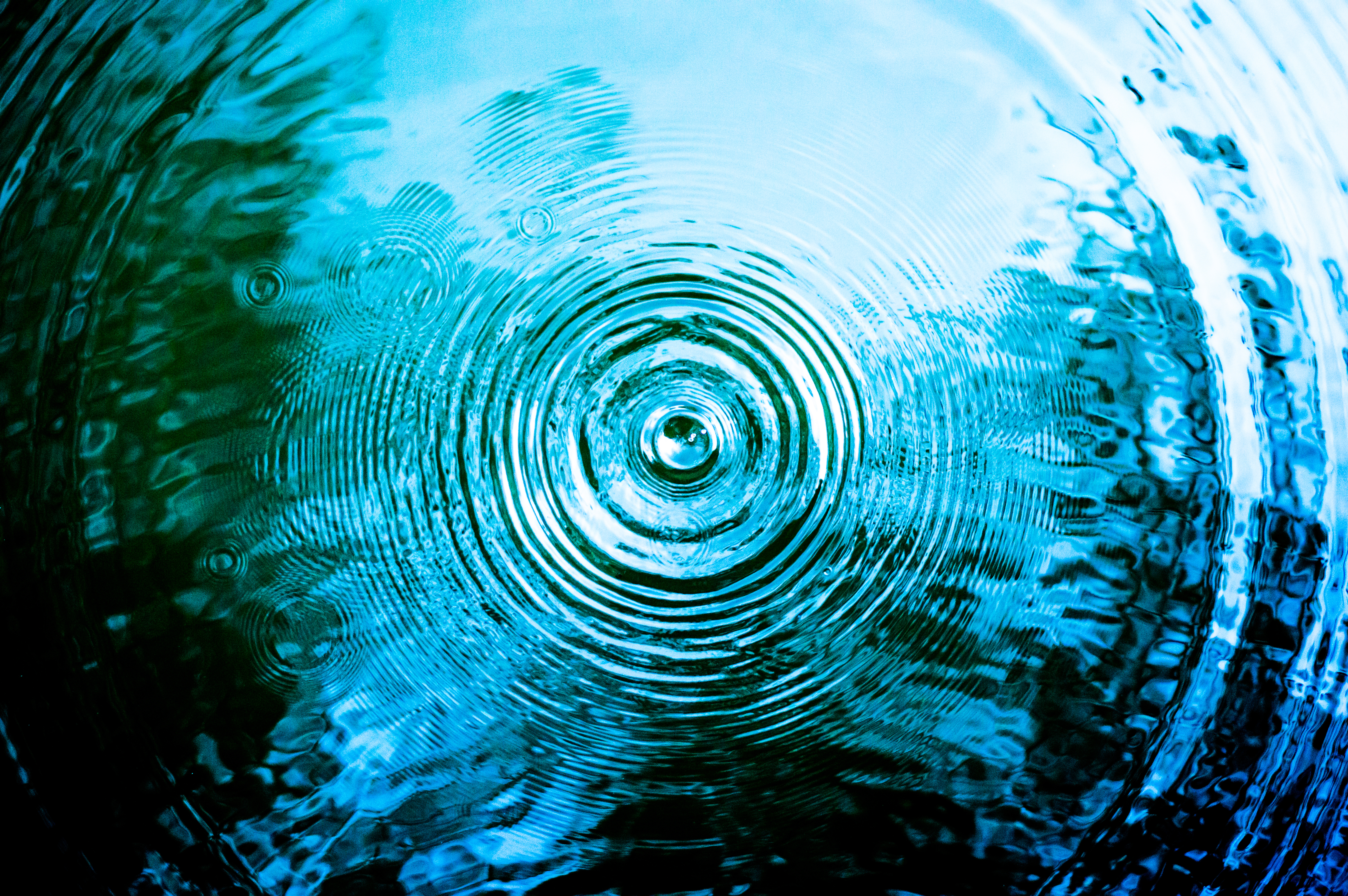 Water Rings Image Aerial